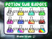Potion chimique Badges Twitch 12-Pack - StreamVisuArt