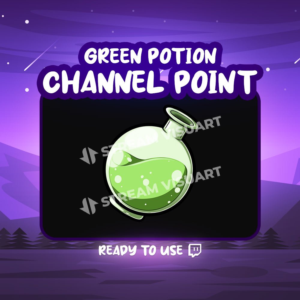 Potion verte Point de chaîne Twitch - StreamVisuArt