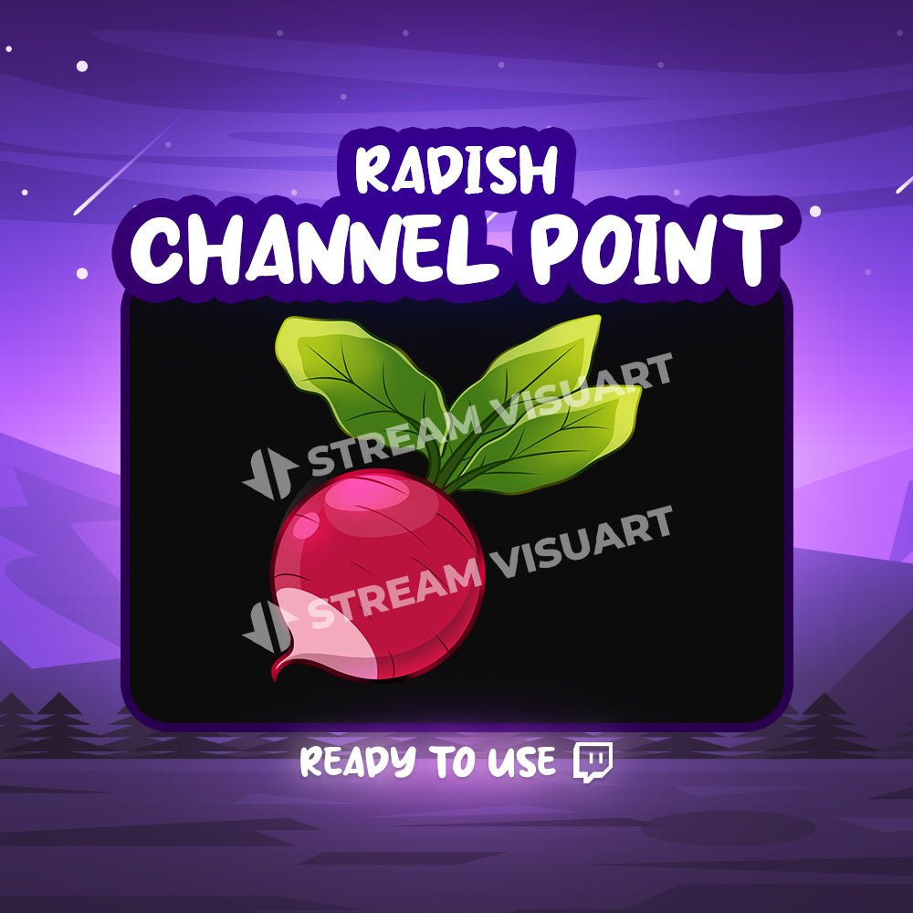 Radis Point de chaîne Twitch - StreamVisuArt