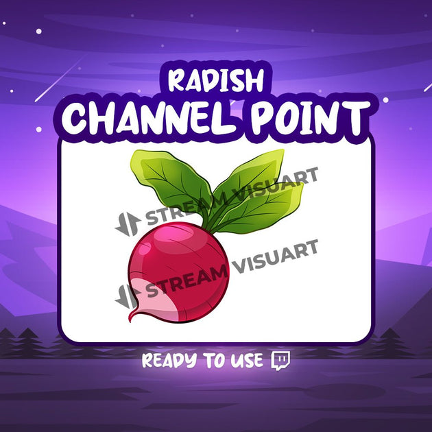 Radis Point de chaîne Twitch - StreamVisuArt