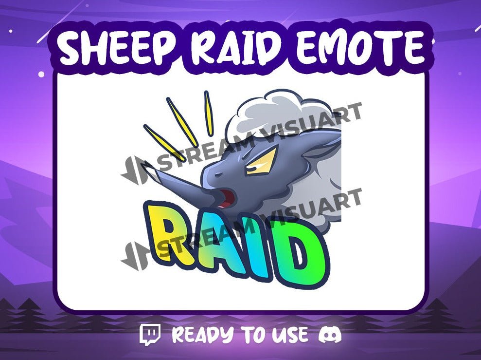 RAID Mouton Emote - StreamVisuArt
