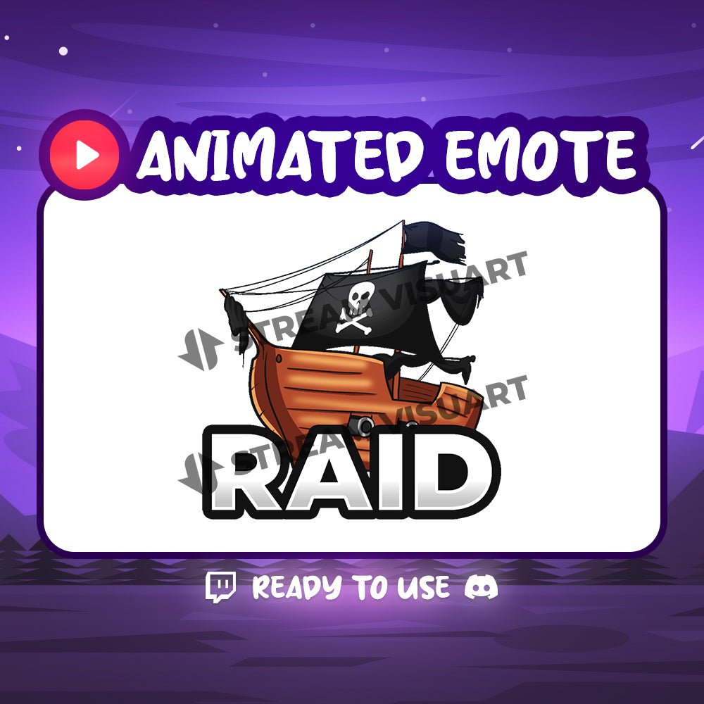 Raid Pirate Emote Animé - StreamVisuArt