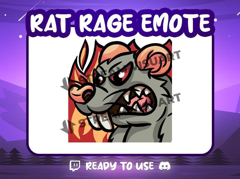 Angry Rat Emote - StreamersVisuals