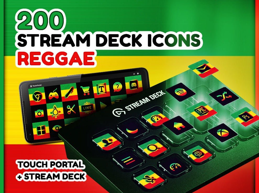 Reggae - 200 Icônes de Stream Deck - StreamVisuArt