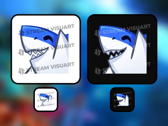 Requin Emotes 6-Pack - StreamVisuArt