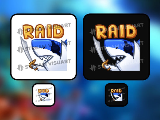 Requin Emotes 6-Pack - StreamVisuArt