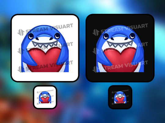 Requin Emotes 6-Pack - StreamVisuArt