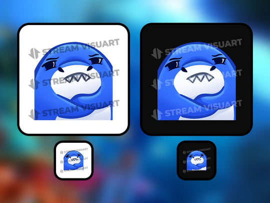 Requin Emotes 6-Pack - StreamVisuArt