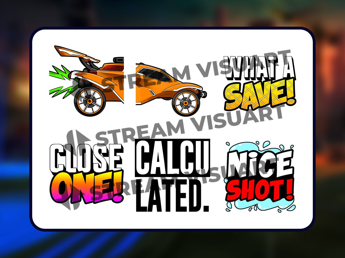 Rocket League Emotes 6-Pack for Enhanced Gaming - StreamersVisuals