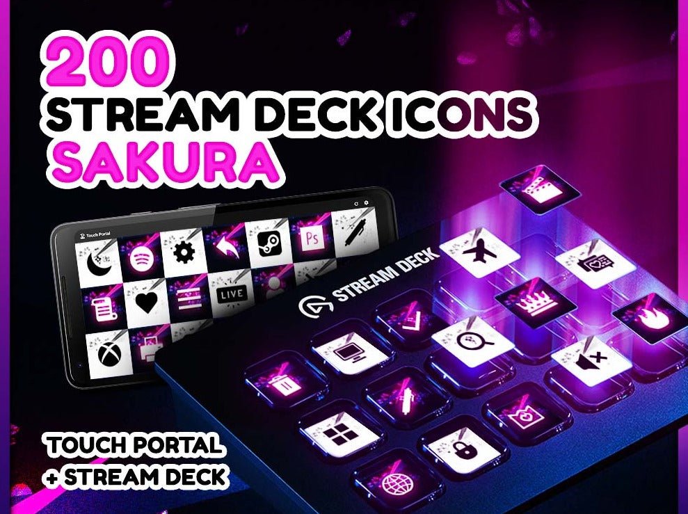 Sakura - 200 Icônes de Stream Deck - StreamVisuArt