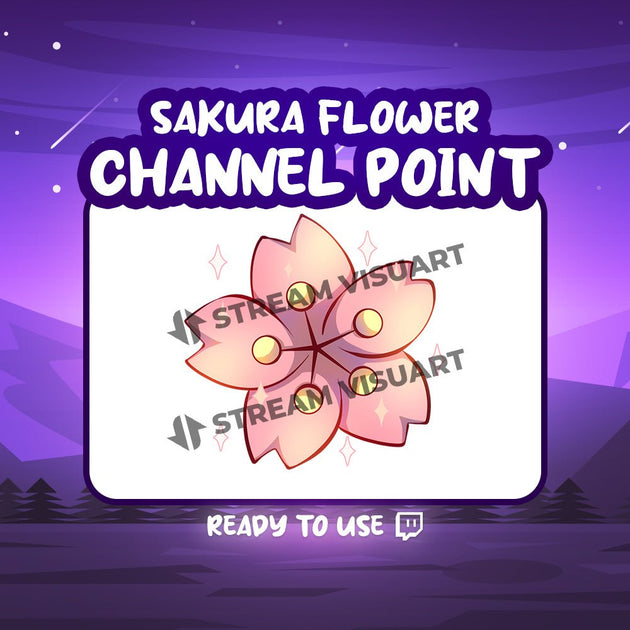Sakura Point de chaîne Twitch - StreamVisuArt