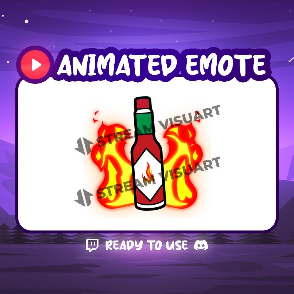 Animated Hot Sauce Emote - StreamersVisuals