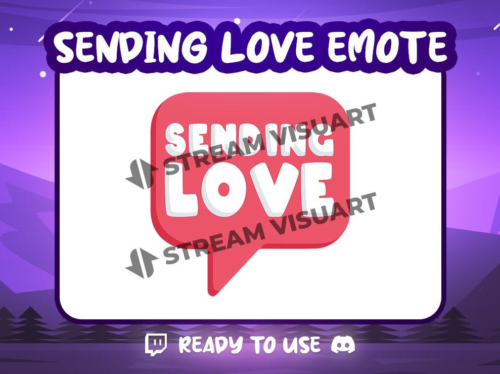 Sending Love Emote - StreamVisuArt