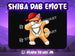 Shiba Dab Emote - StreamVisuArt