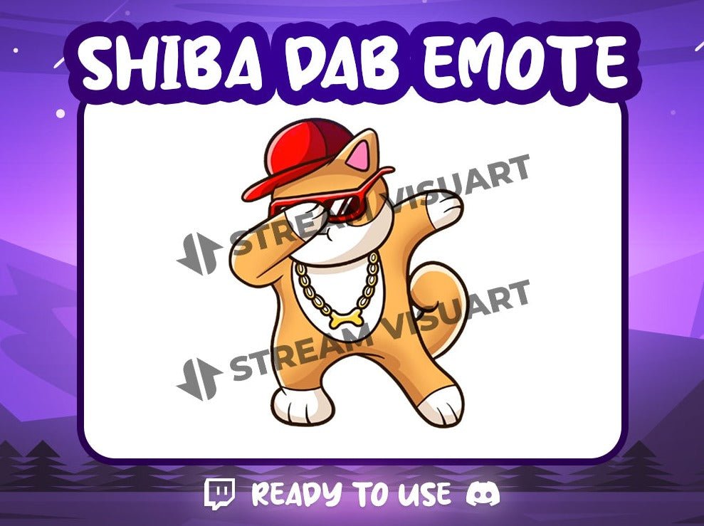 Shiba Dab Emote - StreamVisuArt