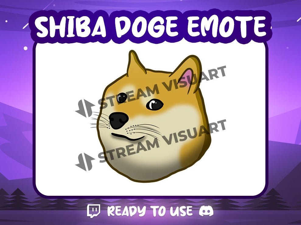 Shiba Doge Emote - StreamVisuArt