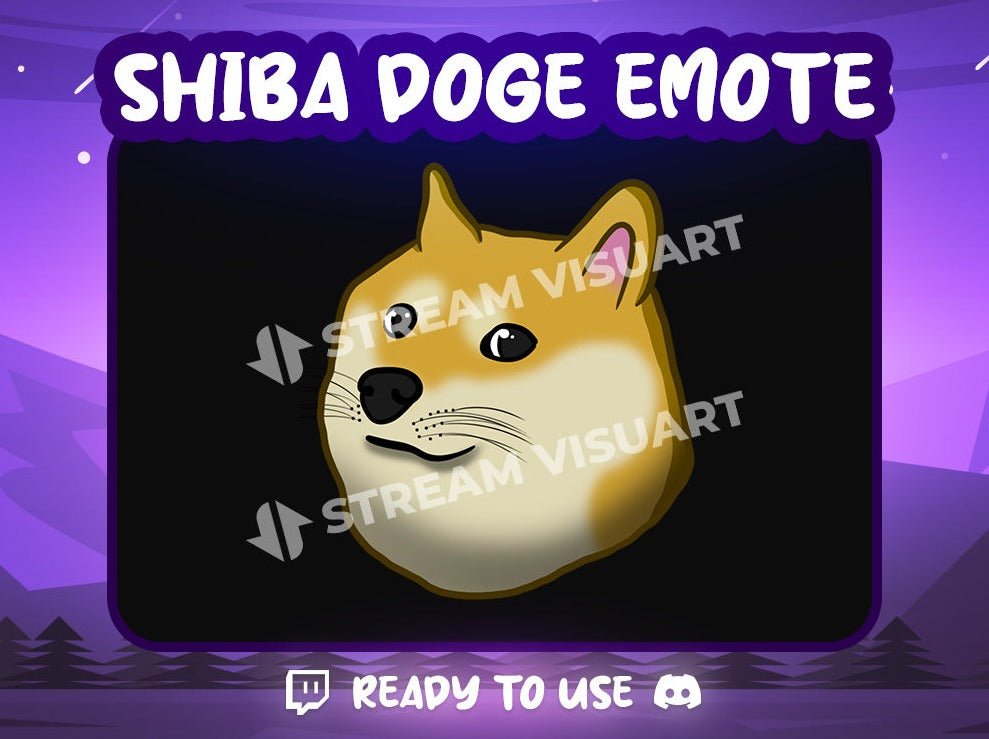 Shiba Doge Emote - StreamVisuArt