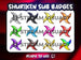 Shuriken Badges Twitch 12-Pack - StreamVisuArt