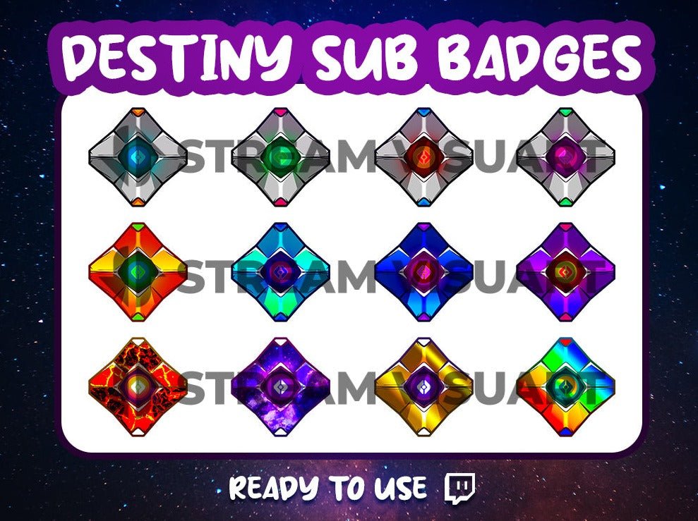 destiny twitch badges