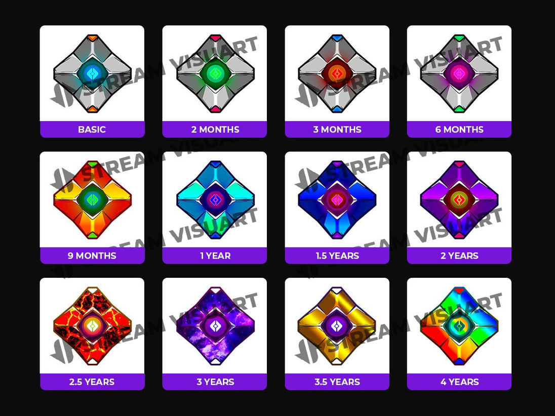 destiny ghost twitch badges