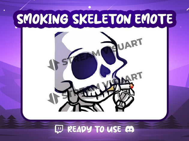 Skeleton Smoking Emote
