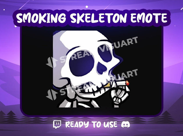 Skeleton Smoking Emote