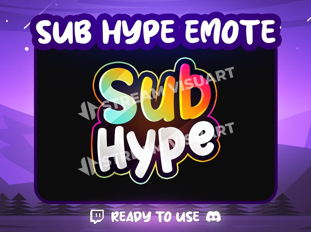 Sub Hype V2 Emote - StreamVisuArt