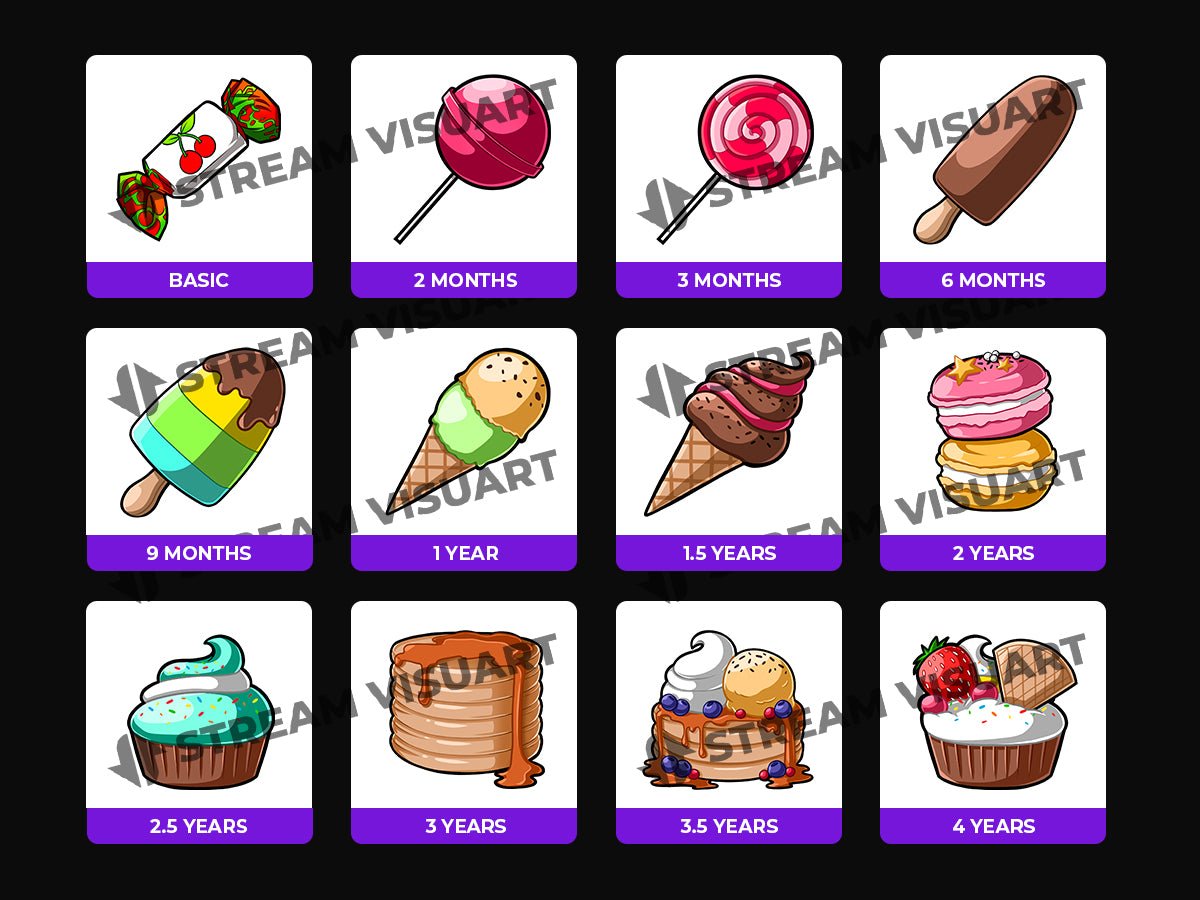 Candy Twitch Badges