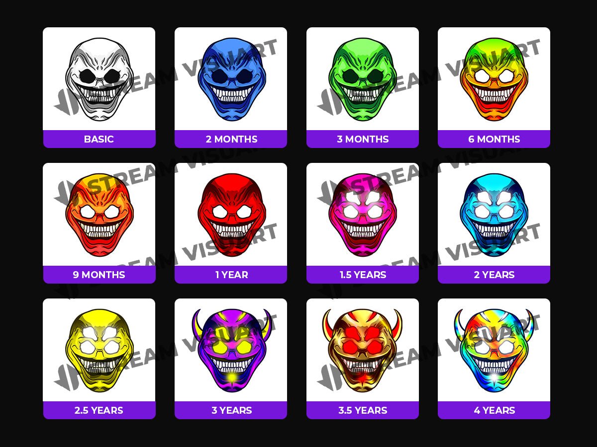 payday twitch badges