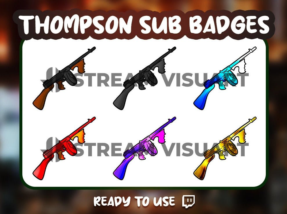 Thompson Badges Twitch 6-Pack - StreamVisuArt