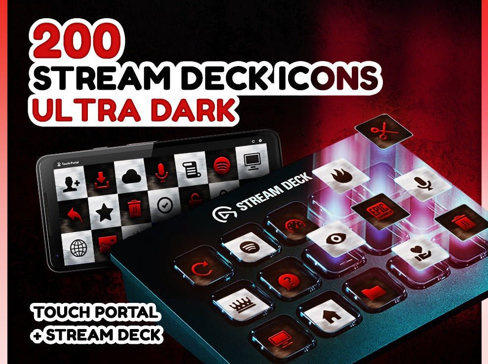 Ultra Dark Stream Deck Icons