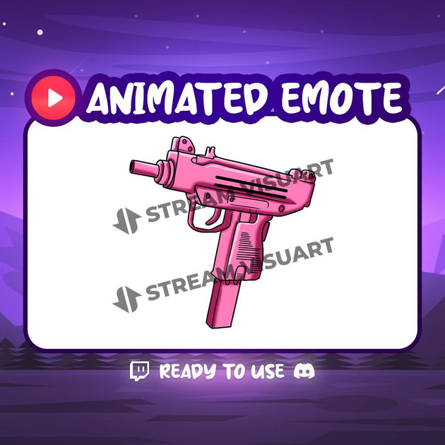 Pink UZI Animated Emote