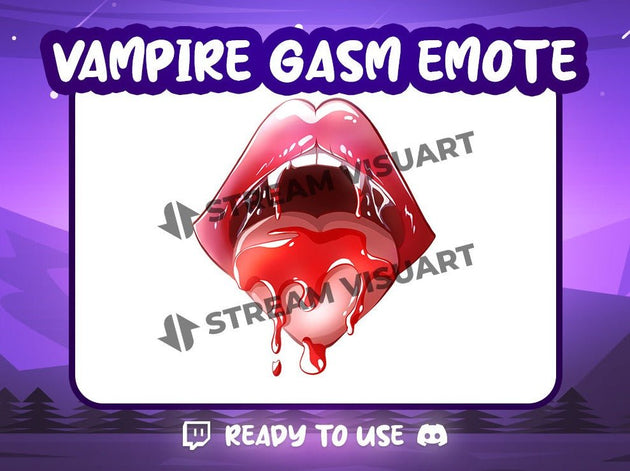 Vampire Gasm Emote - StreamVisuArt