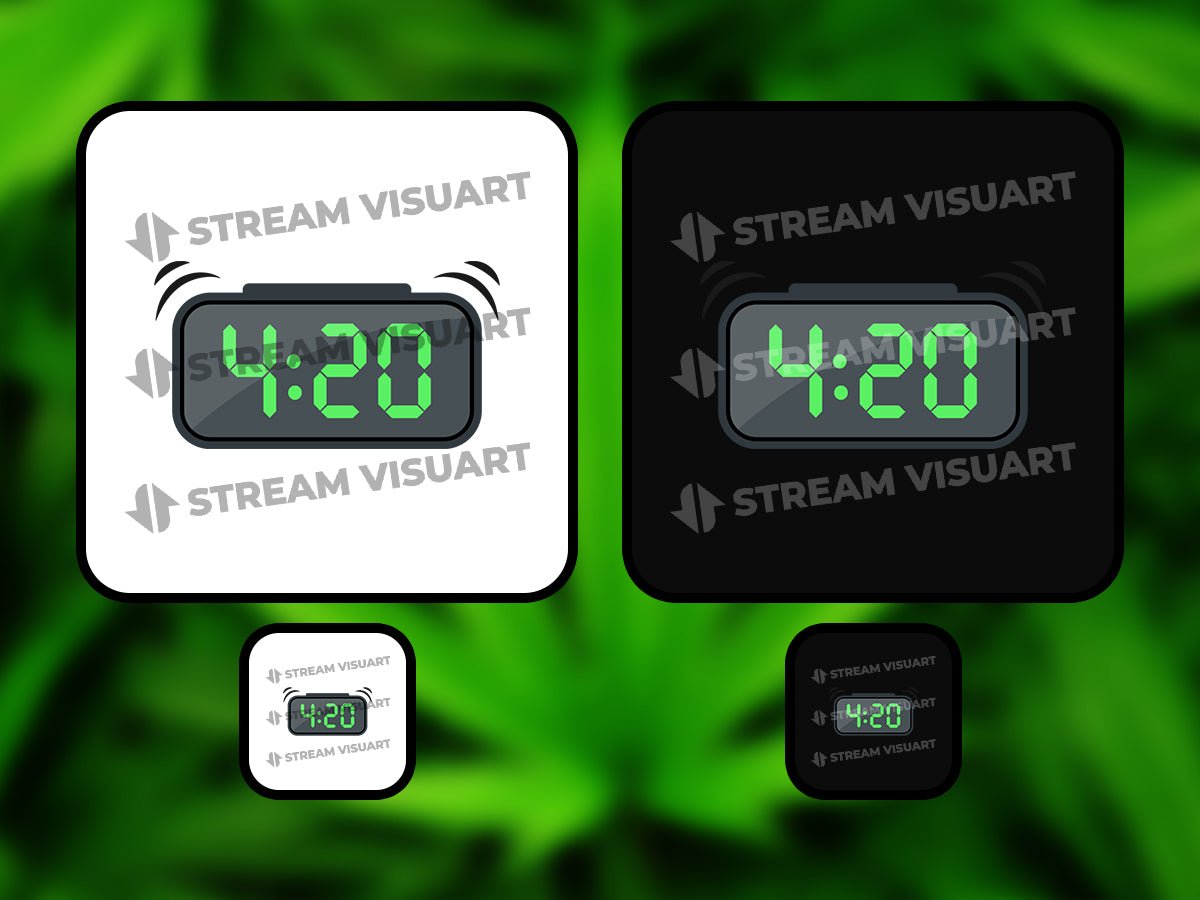 Weed Emotes 6-Pack - StreamVisuArt